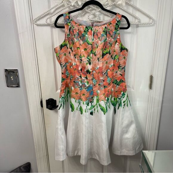 Floral Flare Fit Dress - Picture 1 of 7